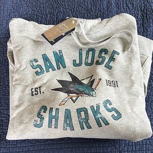 Fanatics San Jose Sharks Hoodie - Gray and Teal